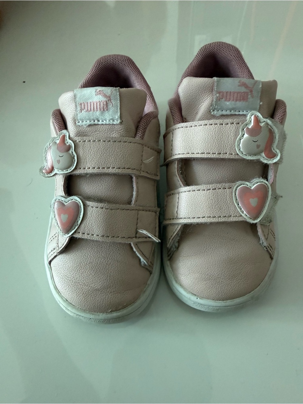 Puma Kids Pink Unicorn Heart Strap Sneakers